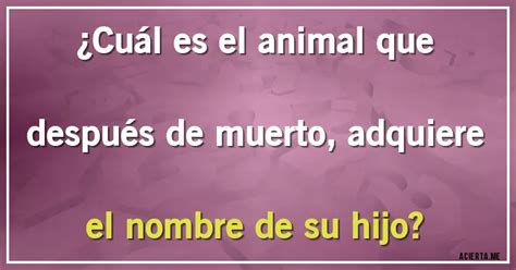 CUAL ES EL ANIMAL QUE DESPUES DE MUERTO ADQUIERE .